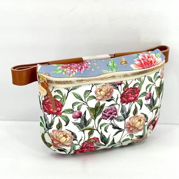 Clare V Bags Clare V Fanny Pack Belt Bag Floral Print Leather
